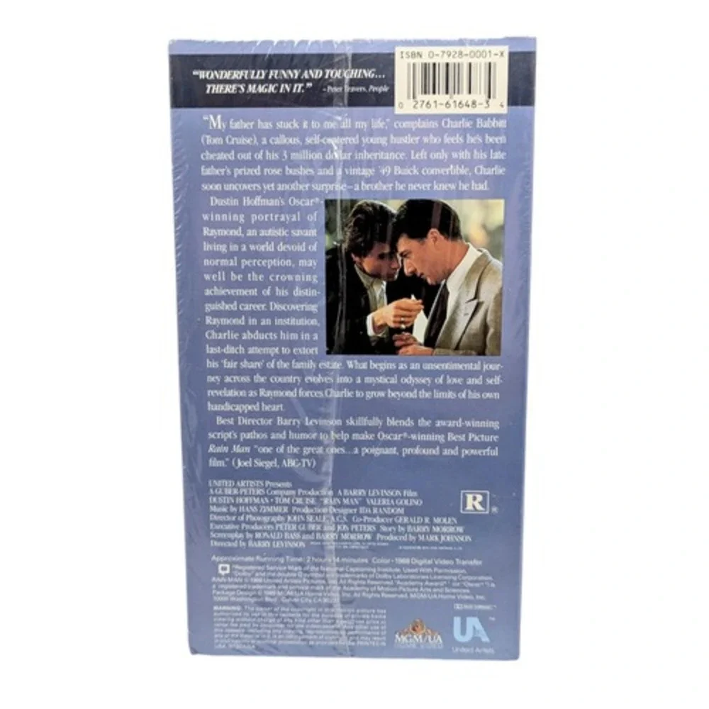 1988 MGM Rain Man Factory Sealed VHS Movie